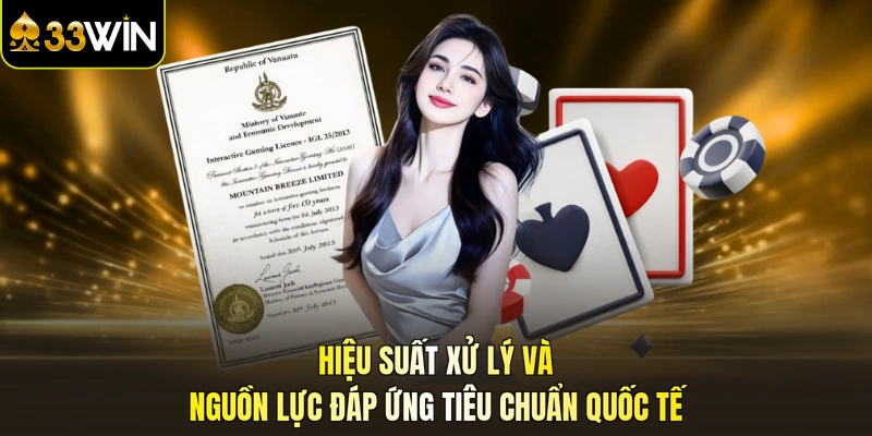 Hiệu suất xử lý và nguồn lực đáp ứng tiêu chuẩn quốc tế